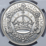 1928 Wreath Crown (NGC AU Details) - George V British Silver Coin - Very Nice