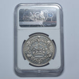 1928 Wreath Crown (NGC AU Details) - George V British Silver Coin - Very Nice