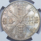 1887 Double Florin (NGC MS 64) - Victoria British Silver Coin - Superb