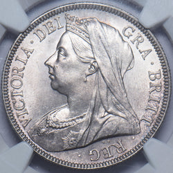 1897 Halfcrown (NGC MS 64) - Victoria British Silver Coin - Superb