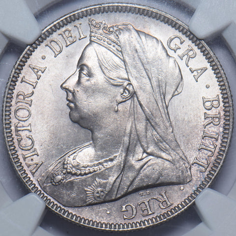 1897 Halfcrown (NGC MS 64) - Victoria British Silver Coin - Superb