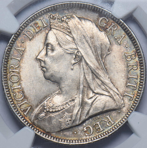 1900 Halfcrown (NGC MS 64) - Victoria British Silver Coin - Superb