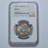 1900 Halfcrown (NGC MS 64) - Victoria British Silver Coin - Superb