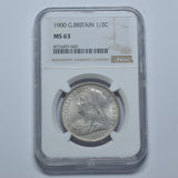 1900 Halfcrown (NGC MS 63) - Victoria British Silver Coin - Superb