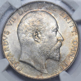 1902 Halfcrown (NGC MS 62) - Edward VII British Silver Coin - Superb