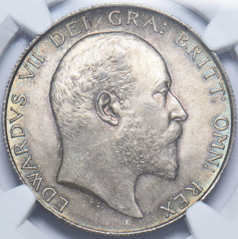 1902 Halfcrown (NGC MS 64) - Edward VII British Silver Coin - Superb