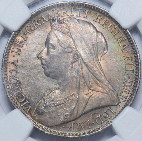 1901 Florin (NGC MS 62) - Victoria British Silver Coin - Superb