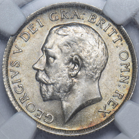 1916 Shilling (NGC MS 62) - George V British Silver Coin - Superb