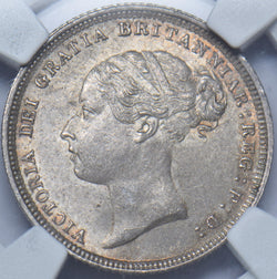 1886 Sixpence (NGC MS 63) - Victoria British Silver Coin - Superb