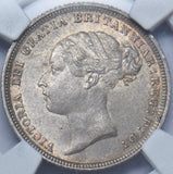 1886 Sixpence (NGC MS 63) - Victoria British Silver Coin - Superb