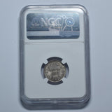 1886 Sixpence (NGC MS 63) - Victoria British Silver Coin - Superb