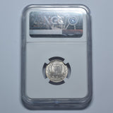 1888 Sixpence (NGC MS 64) - Victoria British Silver Coin - Superb