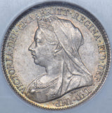1901 Sixpence (NGC MS 63) - Victoria British Silver Coin - Superb