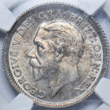 1926 Sixpence (NGC MS 64) - George V British Silver Coin - Superb