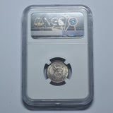 1926 Sixpence (NGC MS 64) - George V British Silver Coin - Superb