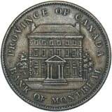 1842 Canada Bank of Montreal 1 Penny Token - Copper Token - Nice