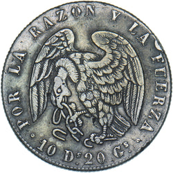 1839 Chile 8 Reales - Silver Coin - Nice