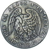1839 Chile 8 Reales - Silver Coin - Nice
