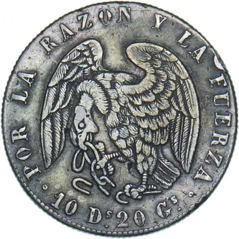 1839 Chile 8 Reales - Silver Coin - Nice