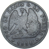 1854 Chile 1 Peso - Silver Coin