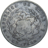 1854 Chile 1 Peso - Silver Coin