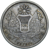 1866 Guatemala 1 Peso - Silver Coin - Nice