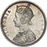 1874 India 1 Rupee - Victoria Silver Coin - Very Nice