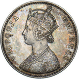 1882 India 1 Rupee - Victoria Silver Coin - Very Nice
