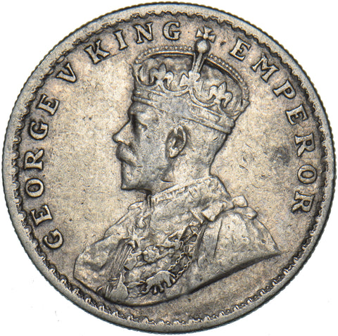 1916 India 1 Rupee - George V Silver Coin - Nice