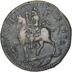 1690 Ireland Gunmoney Crown - James II Copper/Brass Coin - Nice
