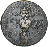 1690 Ireland Gunmoney Crown - James II Copper/Brass Coin - Nice