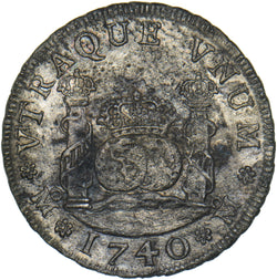 1740 Mexico 4 Reales - Philip V Silver Coin