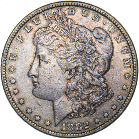 1882 USA Morgan Dollar - Silver Coin - Nice
