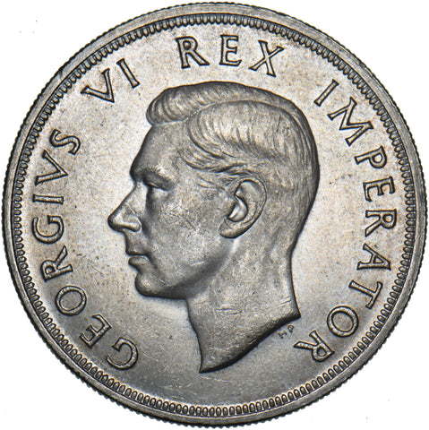 1947 South Africa 5 Shillings - George VI Silver Coin - Superb