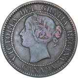 1859 Canada 1 Cent - Victoria Copper Coin - Nice