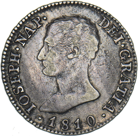1810 Spain 4 Reales - Joseph Napoleon Silver Coin - Nice