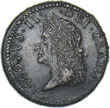 1690 (May) Ireland Gunmoney Shilling - James II Copper/Brass Coin - Very Nice