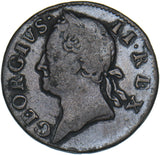 1760 Ireland Farthing - George III Copper Coin
