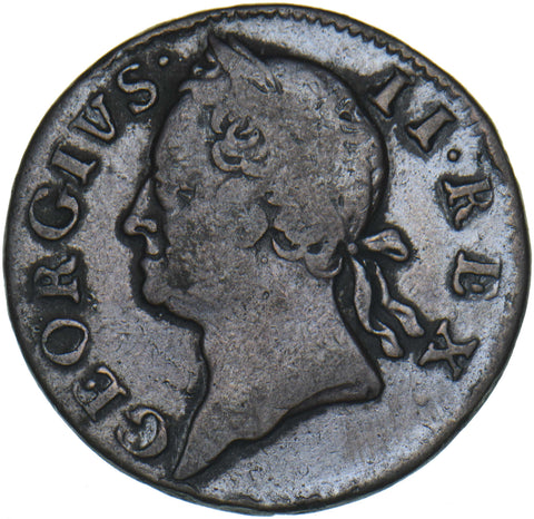 1760 Ireland Farthing - George III Copper Coin
