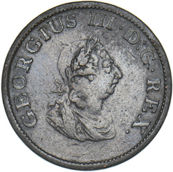 1805 Ireland Halfpenny - George III Copper Coin