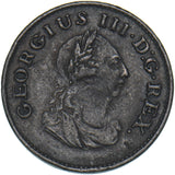 1806 Ireland Farthing - George III Copper Coin - Nice