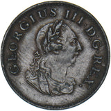 1806 Ireland Farthing - George III Copper Coin - Nice