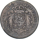 1824 Italy Sardinia 1 Lire - Carlo Felice Silver Coin
