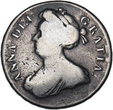 1706 Crown - Anne British Silver Coin