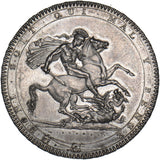 1818 LVIII Crown - George III British Silver Coin - Very Nice