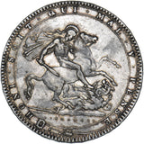 1820 LX Crown - George III British Silver Coin - Nice