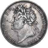 1821 Crown - George IV British Silver Coin - Nice