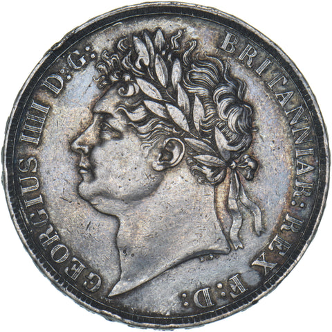1822 Tertio Crown - George IV British Silver Coin - Nice