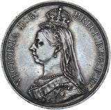 1887 Crown - Victoria British Silver Coin - Very Nice