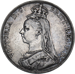 1888 Crown - Victoria British Silver Coin - Nice